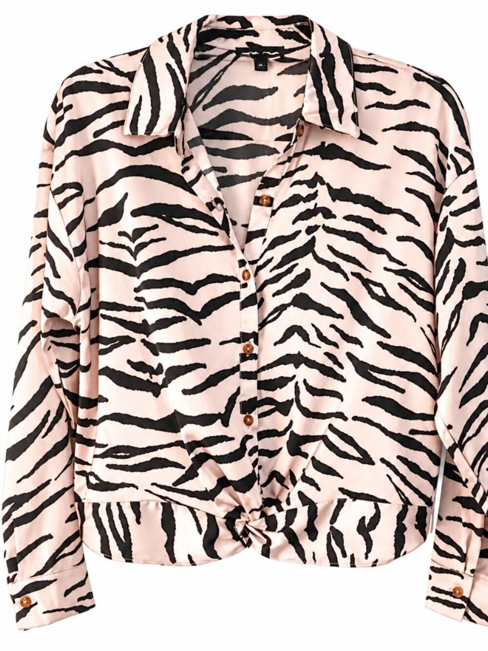 Medium womens long sleeve zebra print blouse. Pullover shirt, Special Event top
